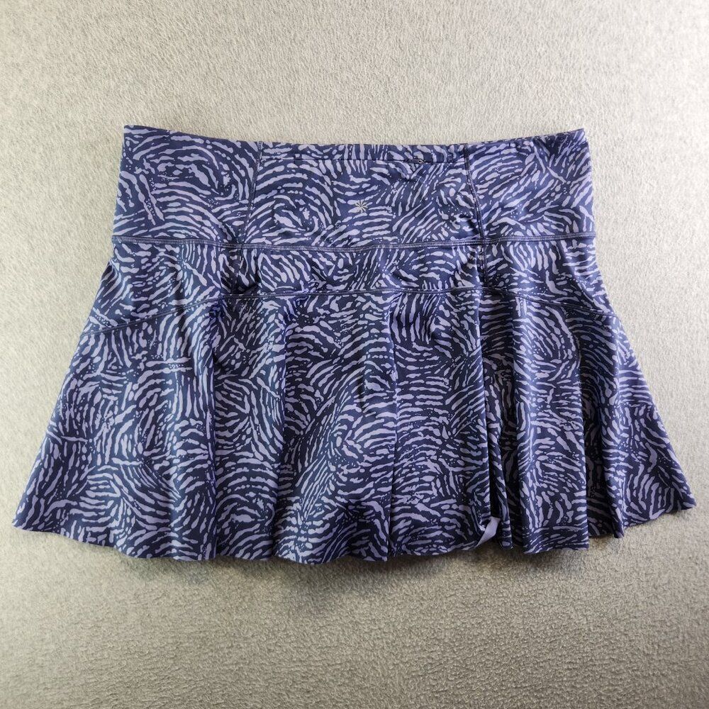 Athleta Skort Womens 2X Purple Ace Printed 13.5" Tennis Skirt Grip Leg Openings - Picture 5 of 14